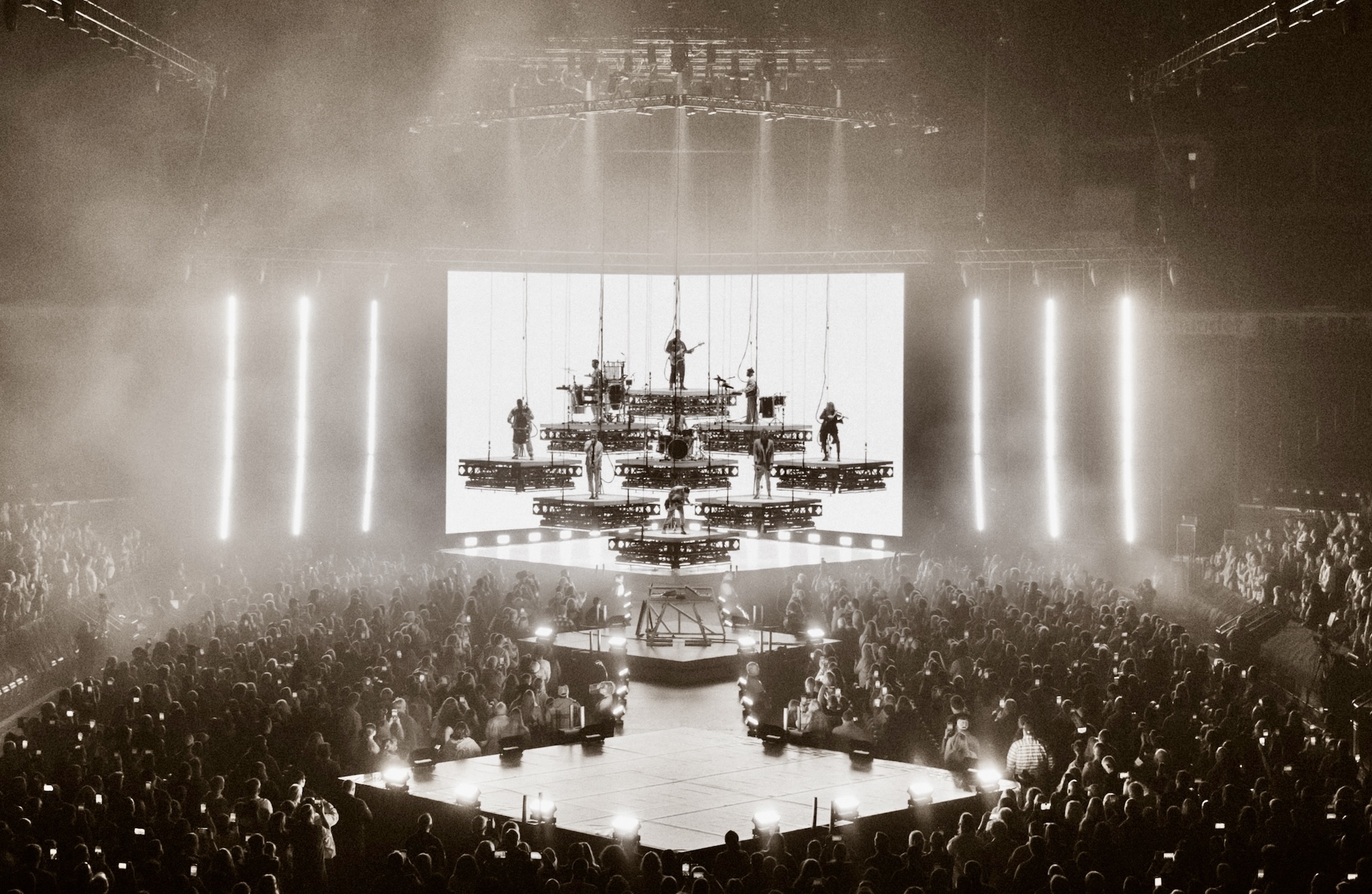 Church worship stage setup